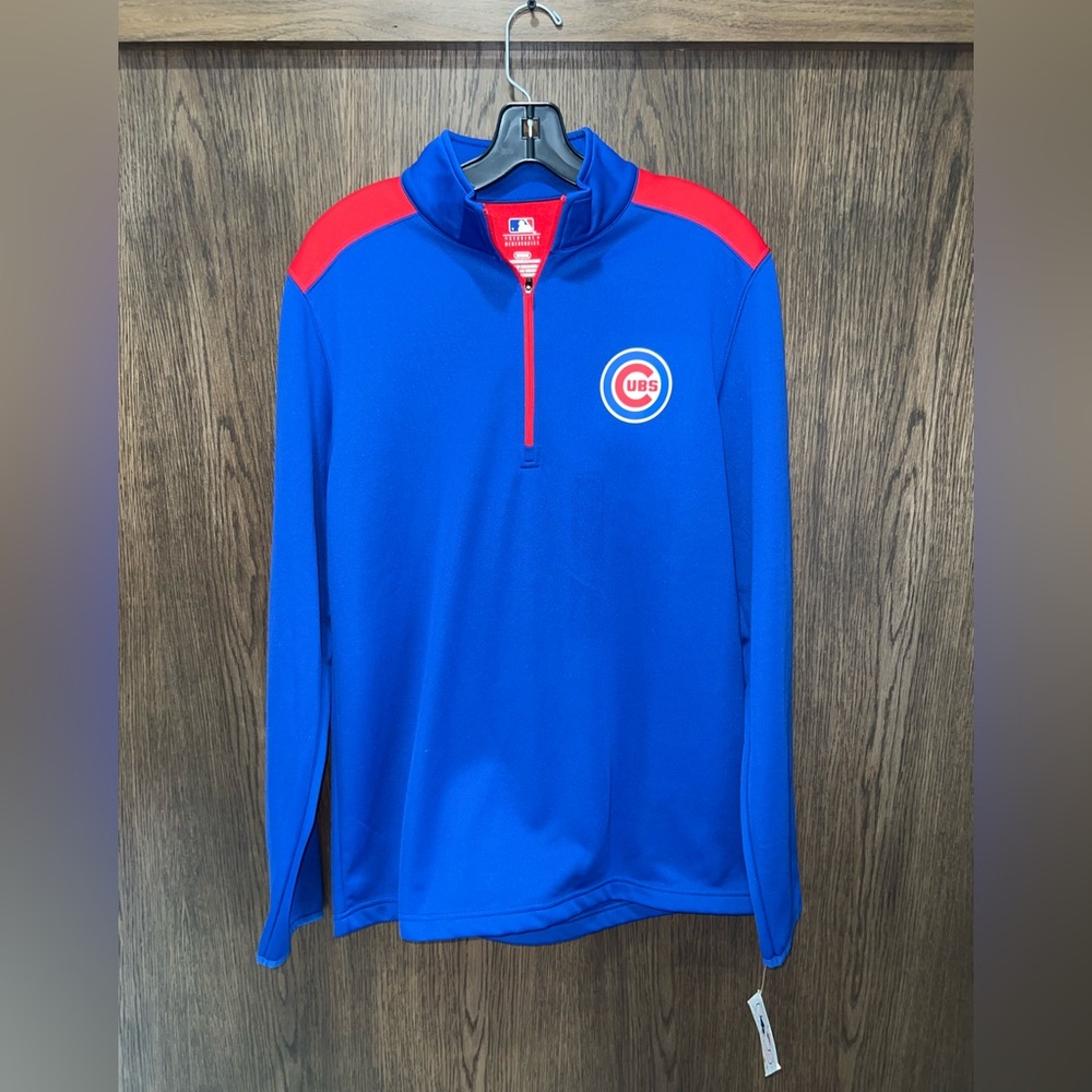 NWT Major League Baseball Cubs 1/4 Zip Pullover Size Medium